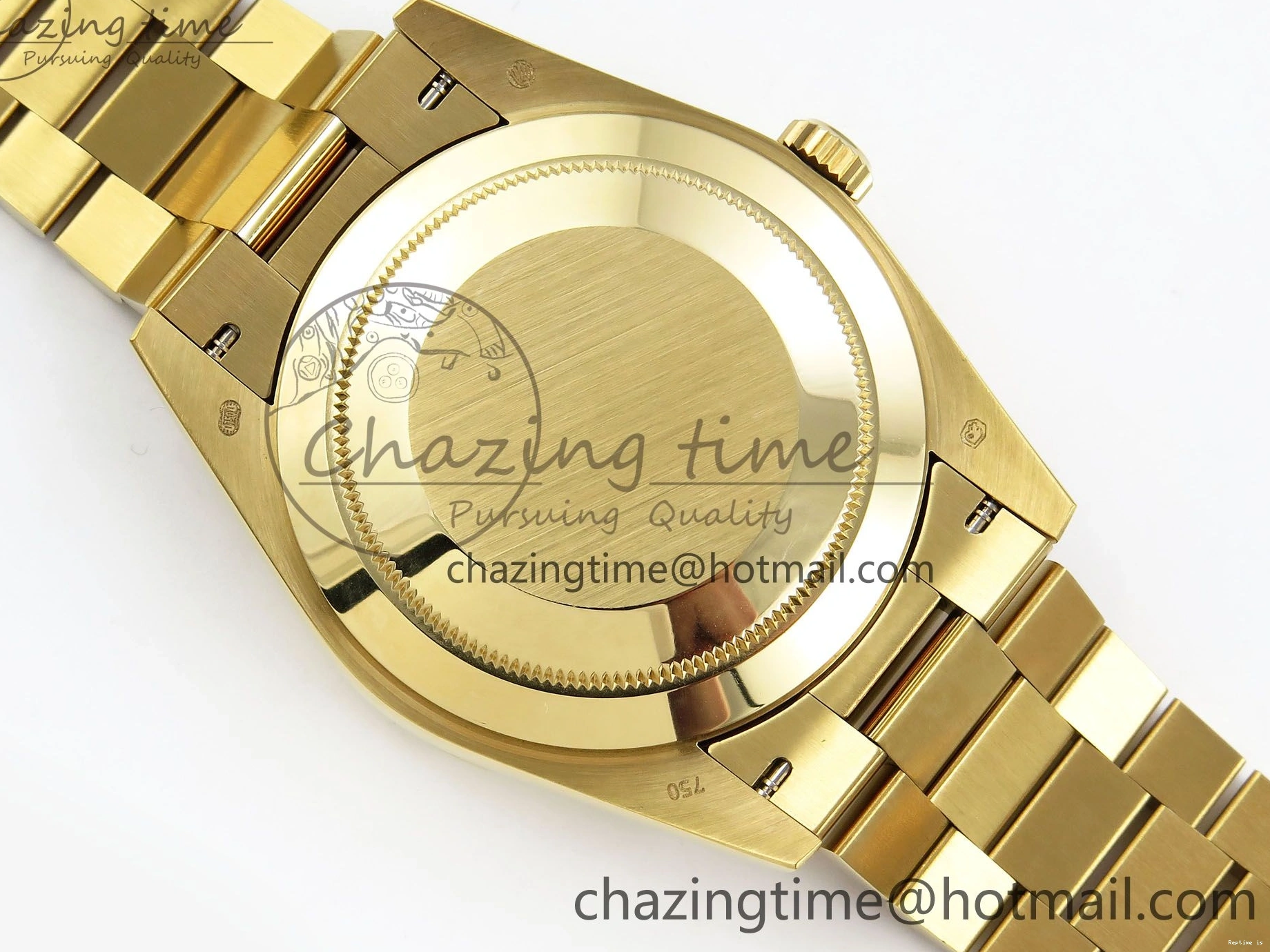 1224 Day Date 40 YG JDF 904L Steel White Stick Dial on President Bracelet VR3255 V3 (Gain Weight) Colorful 1373